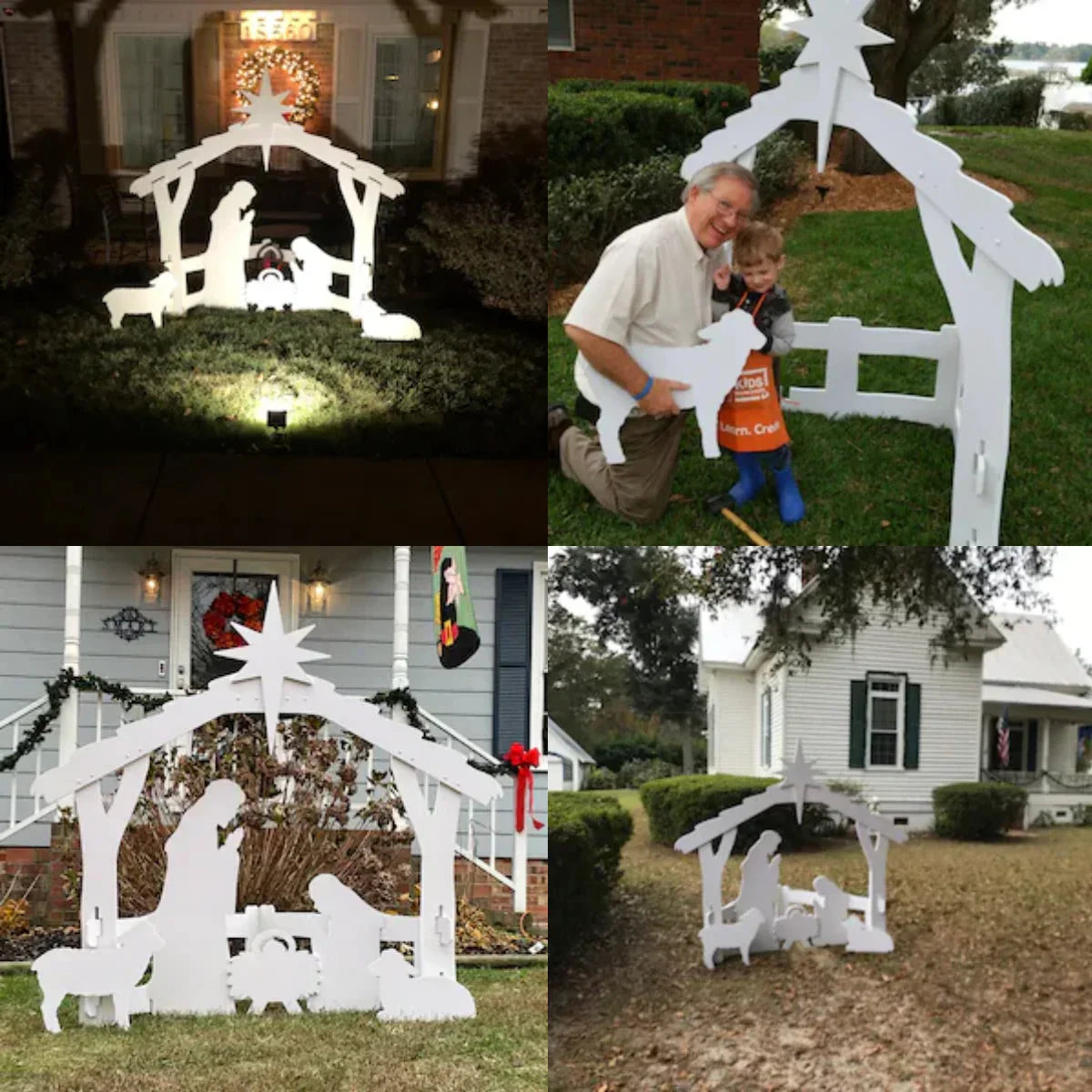 MajestiCraft Presepe Natalizio | Decorazione natalizia di alta qualità resistente alle intemperie per esterni