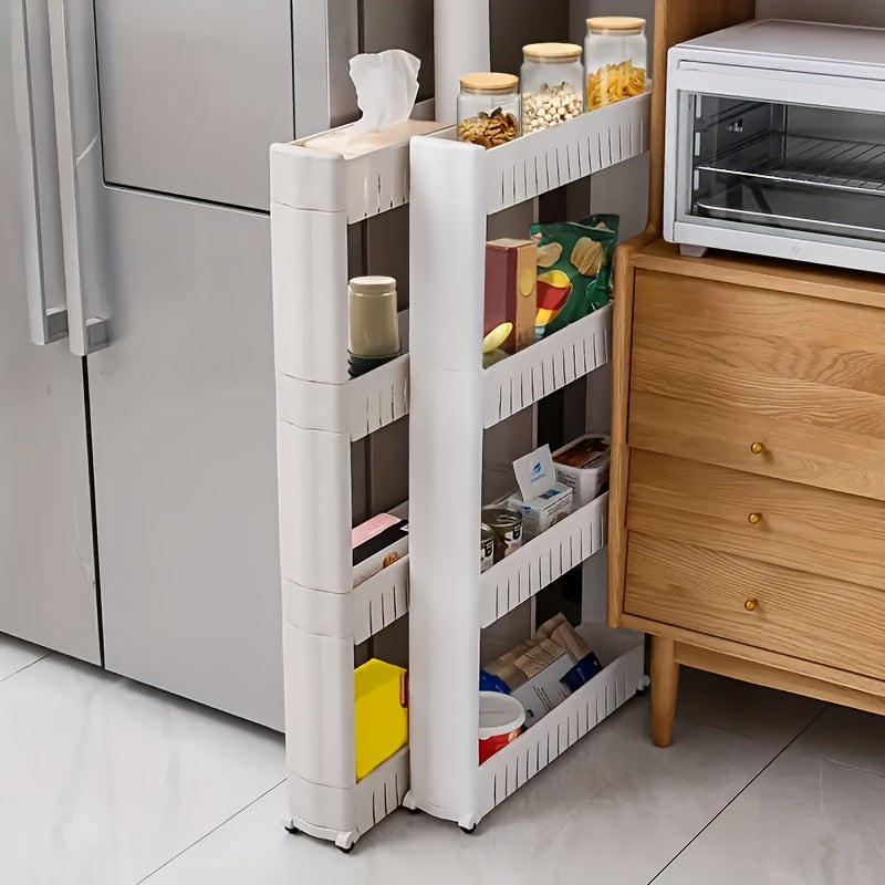 Carrello di Stoccaggio Piccolo – Pratico e Mobile per Cucina e Bagno