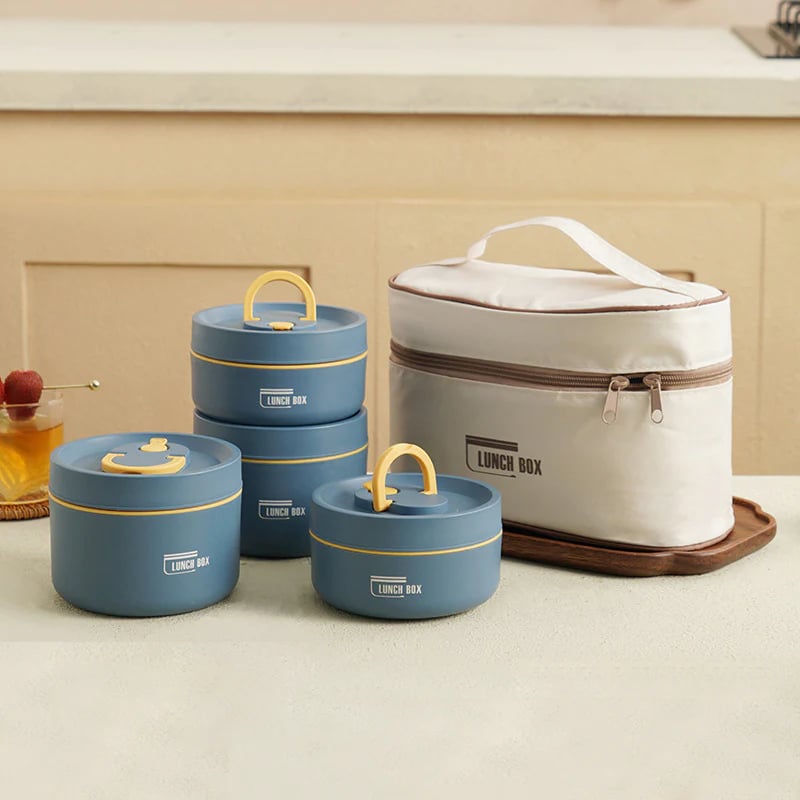 HeatKeeper Pro Lunch Box | Contenitore per alimenti in acciaio inossidabile a prova di perdite per pasti caldi e freddi