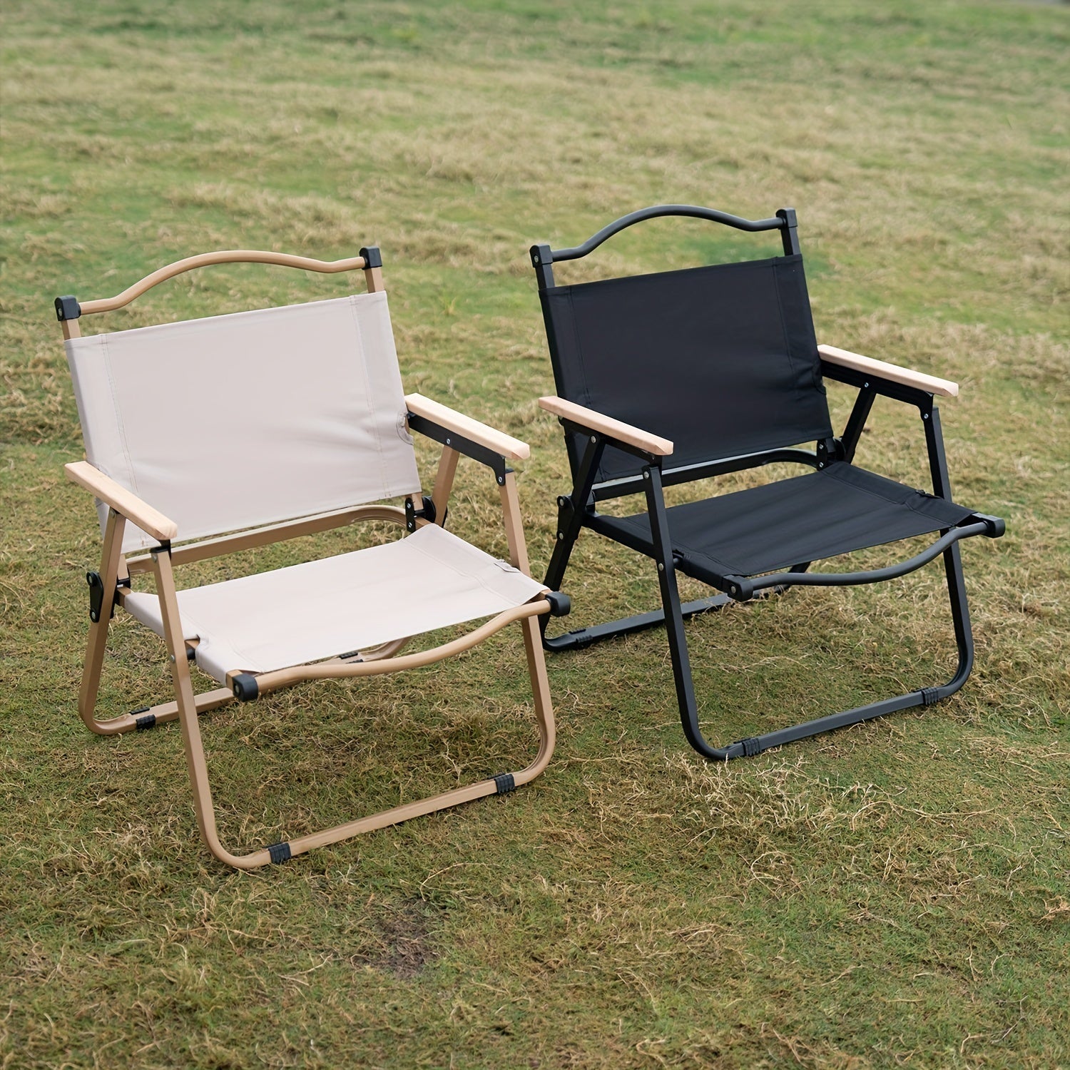 Sedia da Campeggio Portatile Pieghevole – Struttura in Alluminio Robusta e Seduta Confortevole