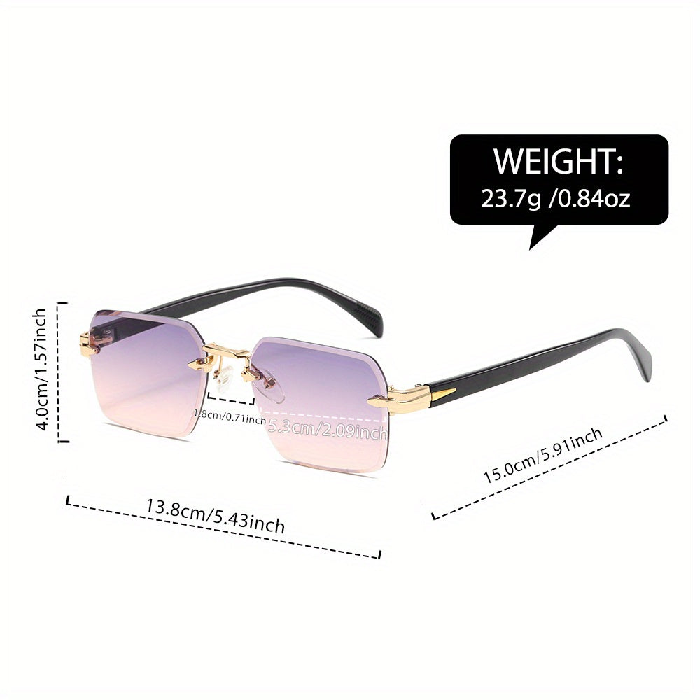 Occhiali Square Rimless per Uomini – Eleganza e Comfort in Uno