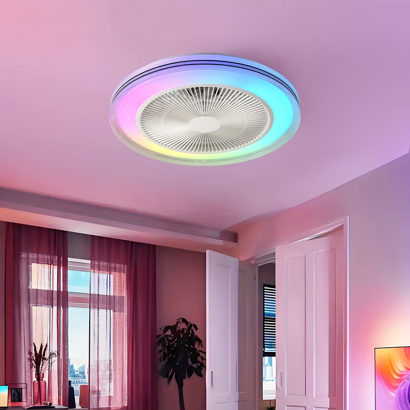 Ventilatore da soffitto LumiCool RGB – Fresco e Atmosferico