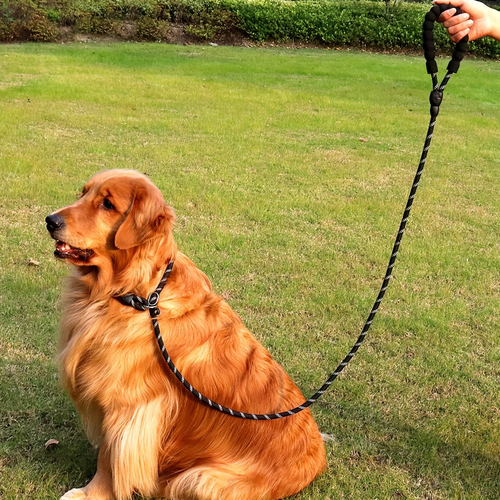 Guinzaglio Riflettente per Cani con Manico Imbottito – Regolabile e Durevole per Tutti i Cani