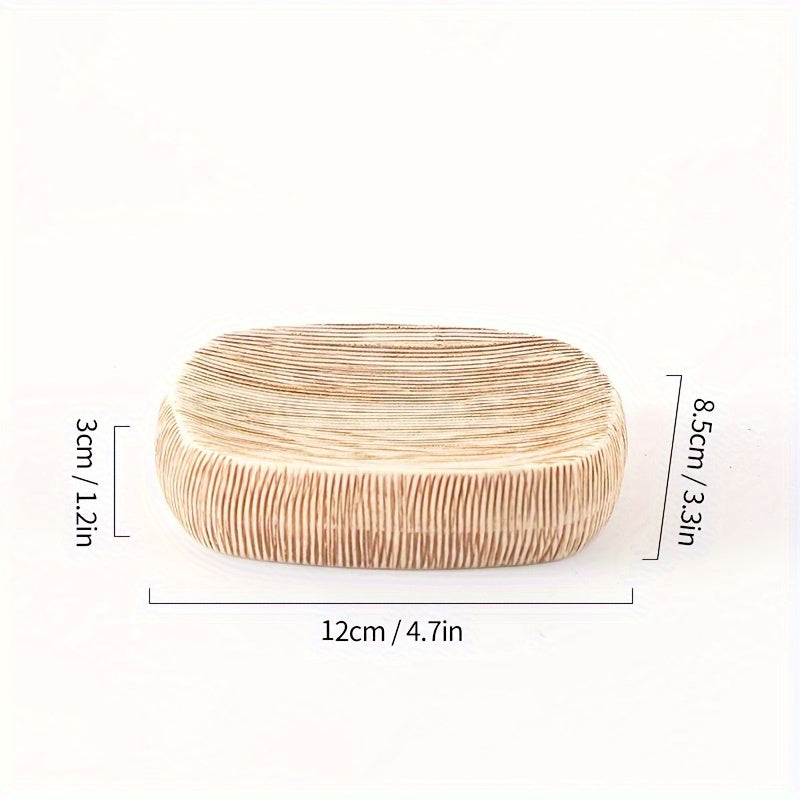 Set da Bagno in Ceramica Stile Legno – Accessori Lusso per un Tocco Naturale nel Tuo Bagno