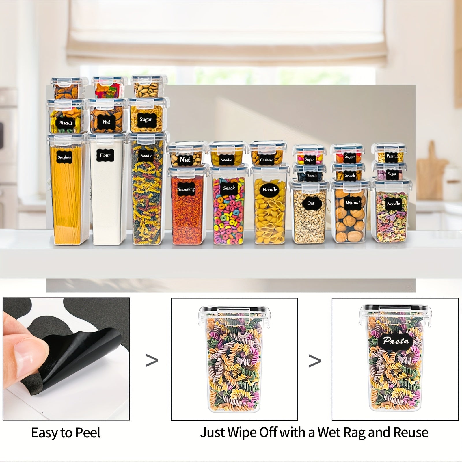 Set di Contenitori per Cucina Premium da 24 Pezzi – Pratico e Organizzato