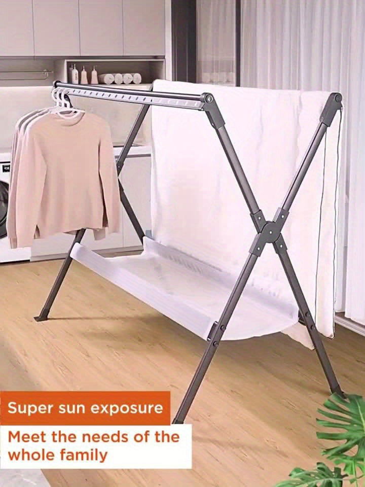 Stendibiancheria FlexiDry – Pieghevole e Spazioso con 36 Fori Antivento