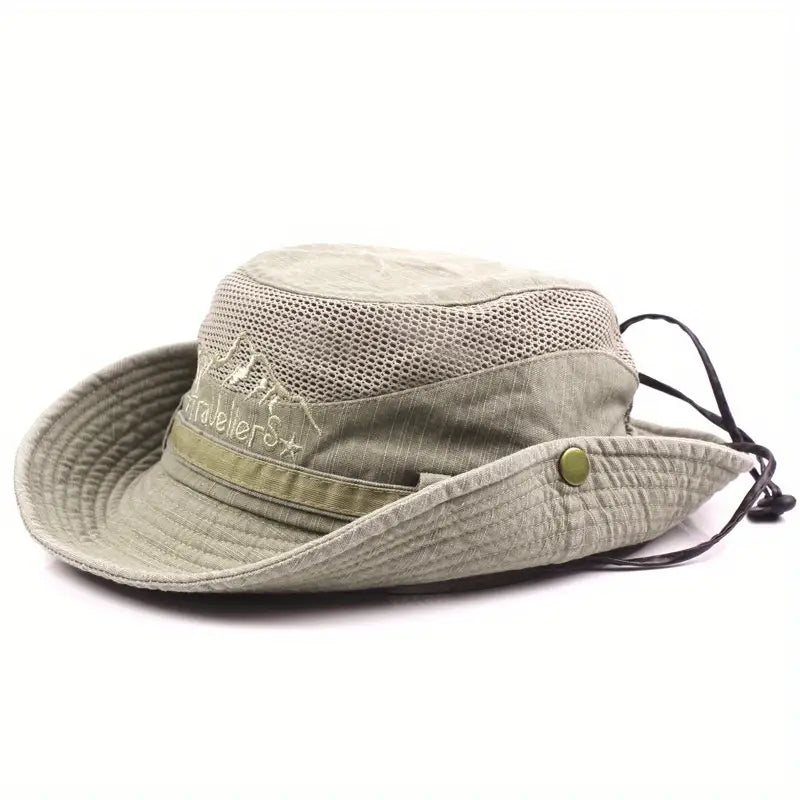 Cappello da Sole Esterno con Cinghie Regolabili e Visiera Larga – Solantra