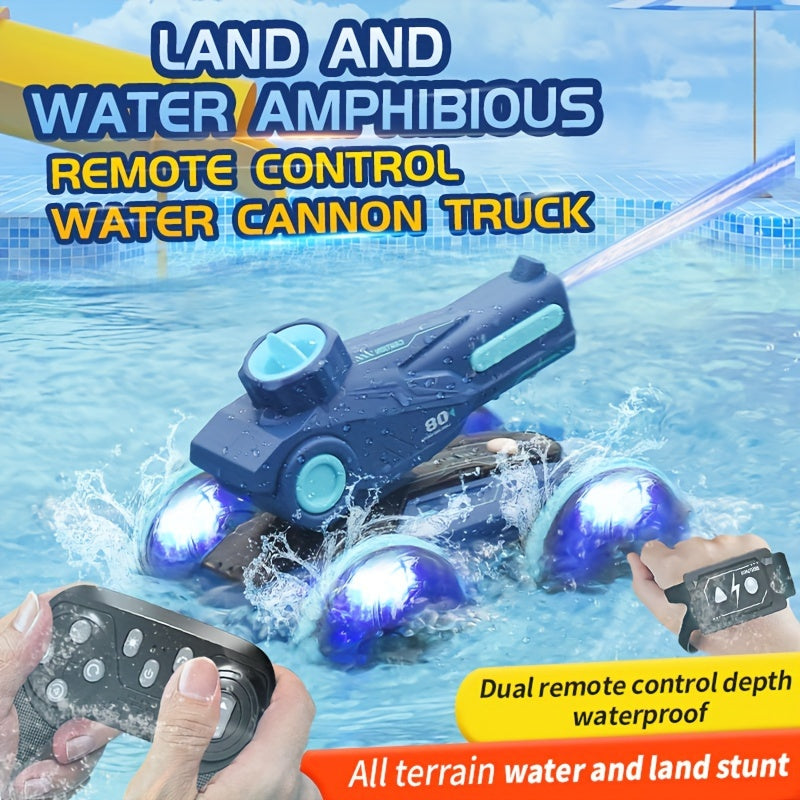 SplashRider Camionetta RC Amphibious con Cannone ad Acqua – Divertimento Spruzzante