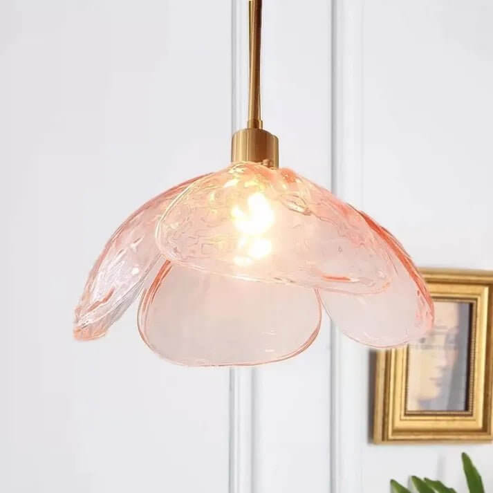 Lampada a Sospensione Foglia di Fiore - Elegante Lampada Notturna