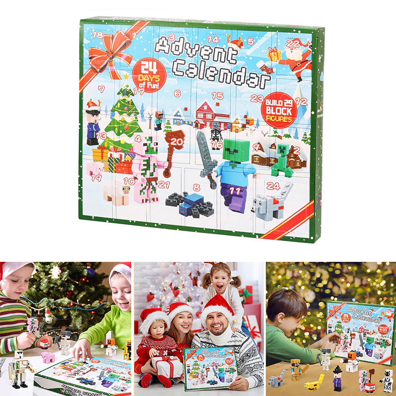 Calendario dell'Avvento CrystalBuild Elite | 29 Figure Creative per il Countdown di Natale dei Bambini
