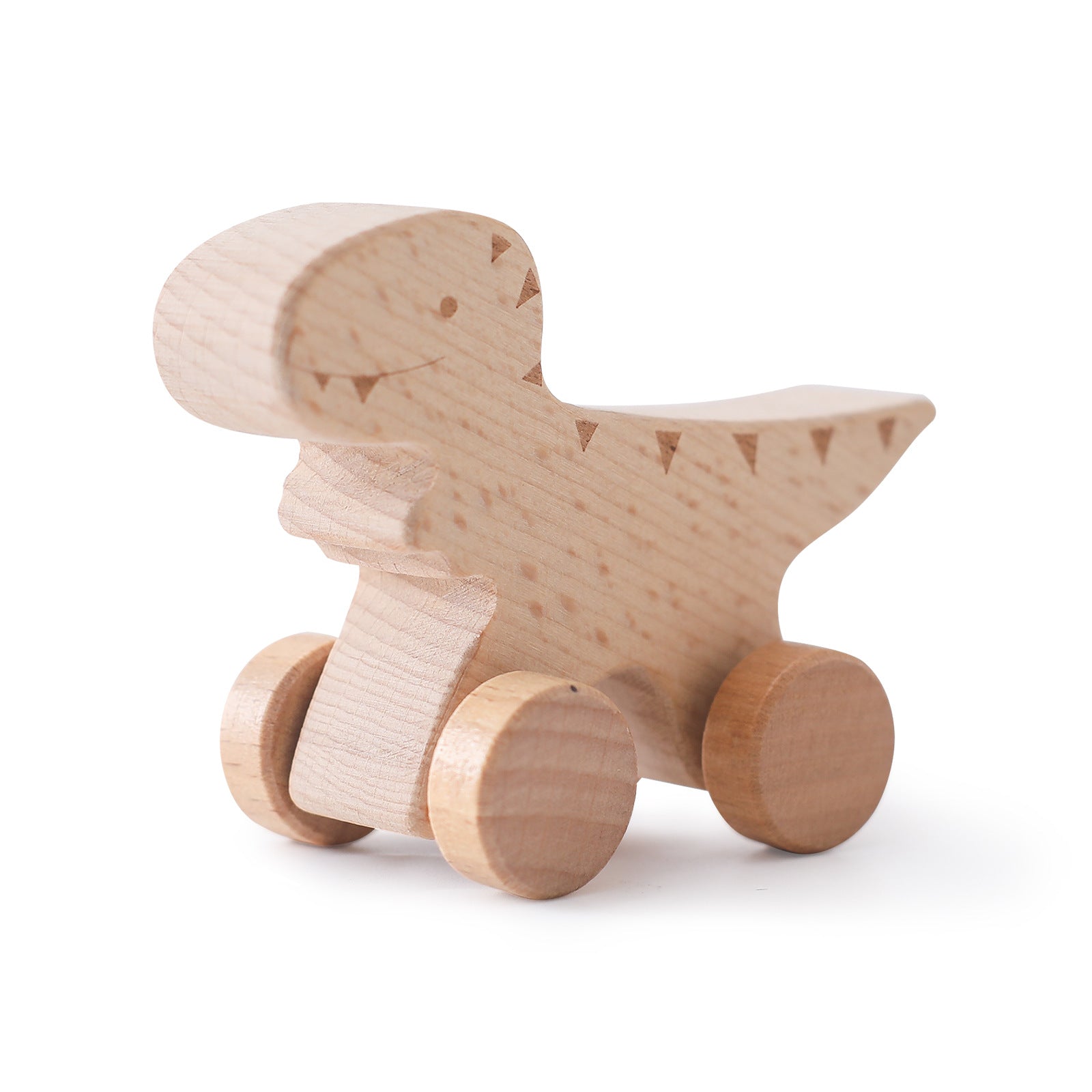 Dinosauro di Legno con Ruote per Bambini – Promozione Compra 1, Prendi 1 Gratis