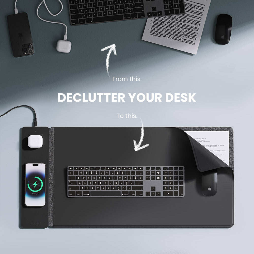 Tappetino da Scrivania Ricaricabile Wireless – ChargePad Flex