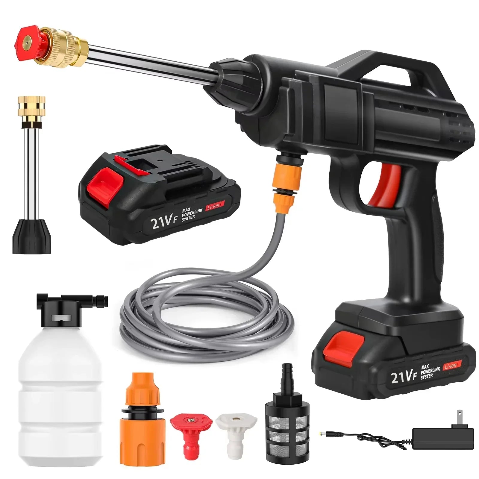 Pulitore ad Alta Pressione Senza Fili – Pulizia Potente con Batteria al Litio e Funzionalità Pratica