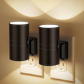 Night light contact with brightness detection and adjustable brightness