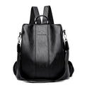 Mochila Vintage em Pele Genuína Antirroubo para Mulheres