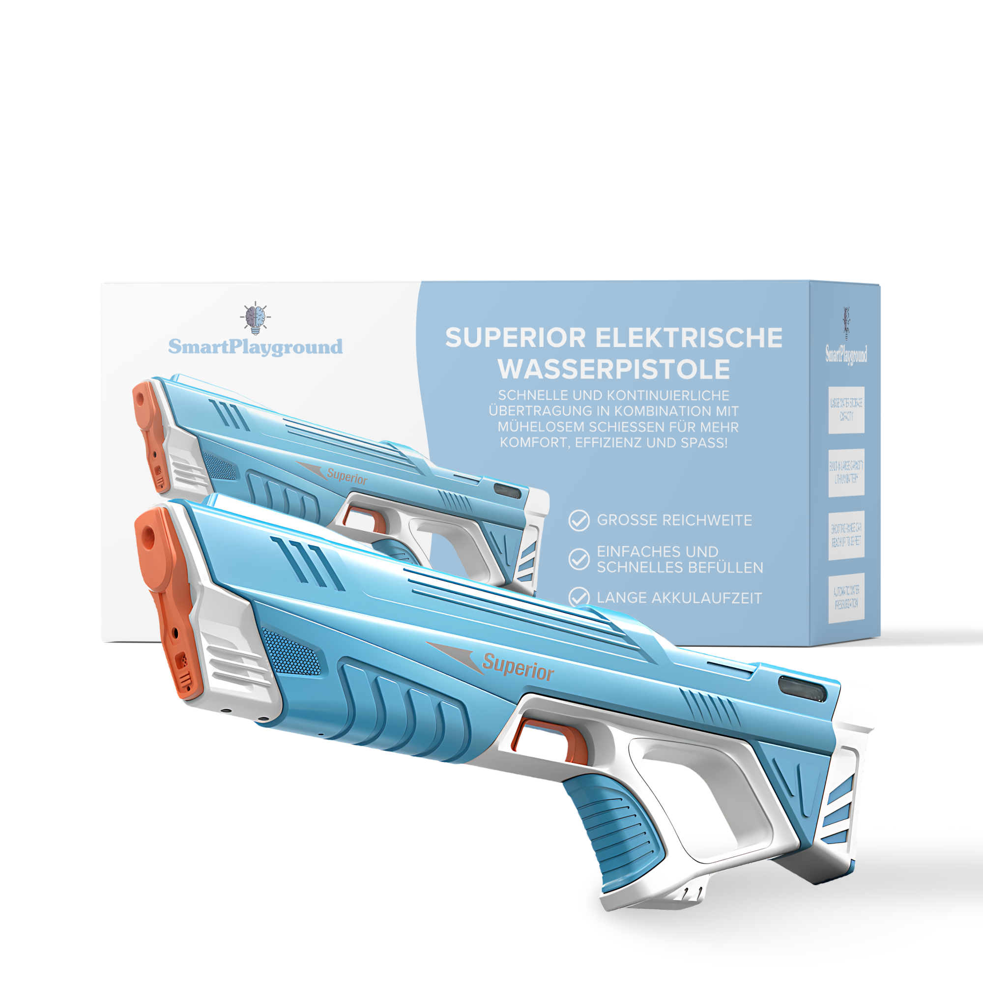 Pistola ad Acqua Elettrica con Batteria Ricaricabile – per Getti d'Acqua Potenti e Divertimento Duraturo