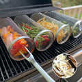 Grelhador para Churrasco | Rotação a 360° | Calor Uniforme | Design em Aço Inoxidável | GrillMaster
