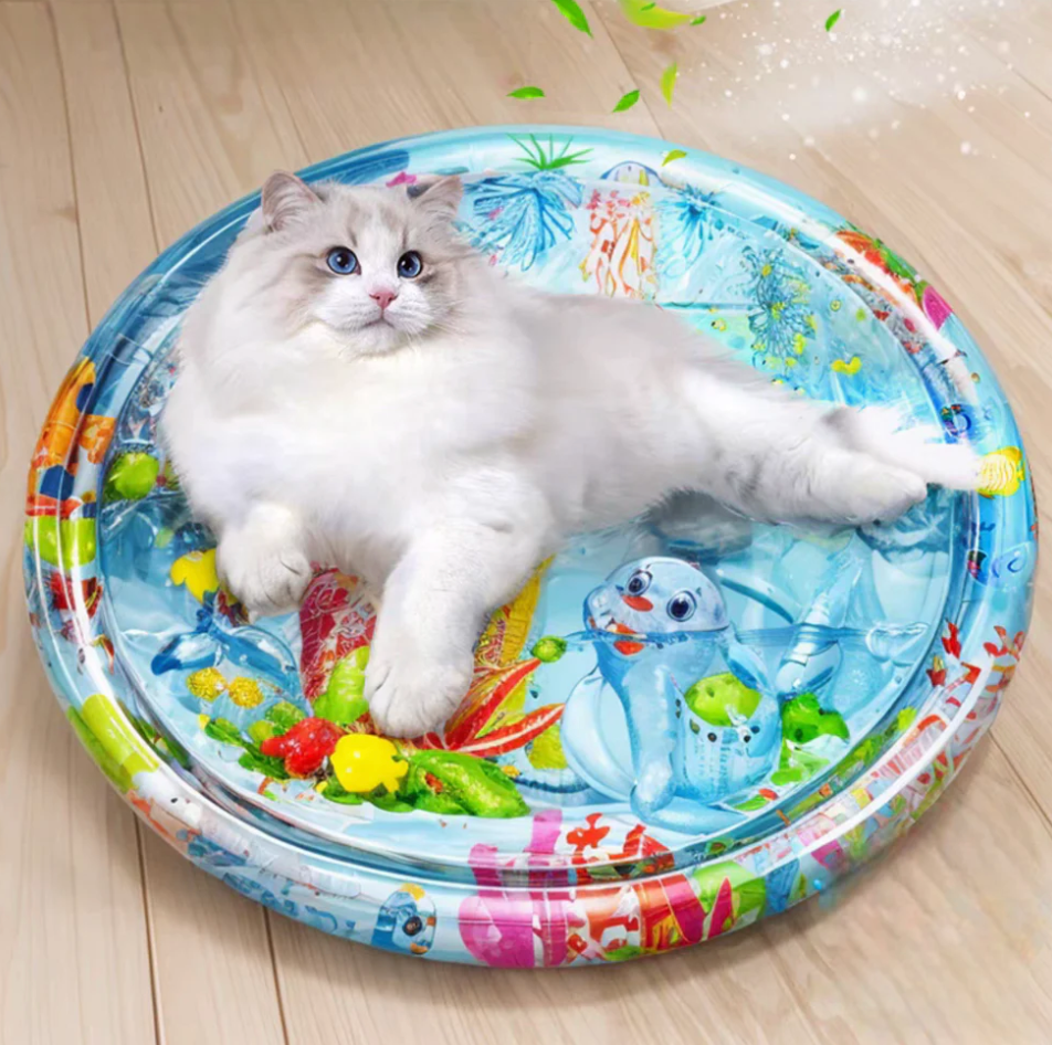 Tappetino Avventura AquaProwl per Gatti | Tappetino da Gioco Durevole e Resistente ai Graffi per Gatti