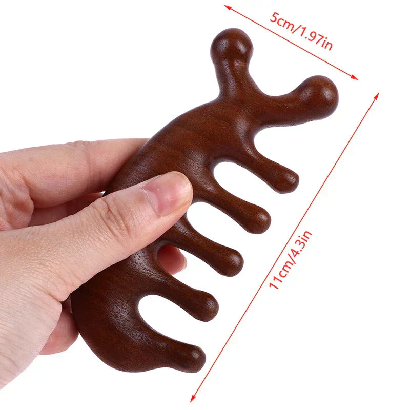 Pettine Massaggiante in Sandalo – CalmComb