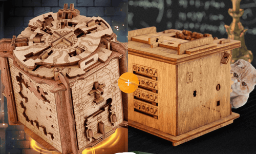 Puzzle Box di Fuga Interattivo in Legno – MindVault
