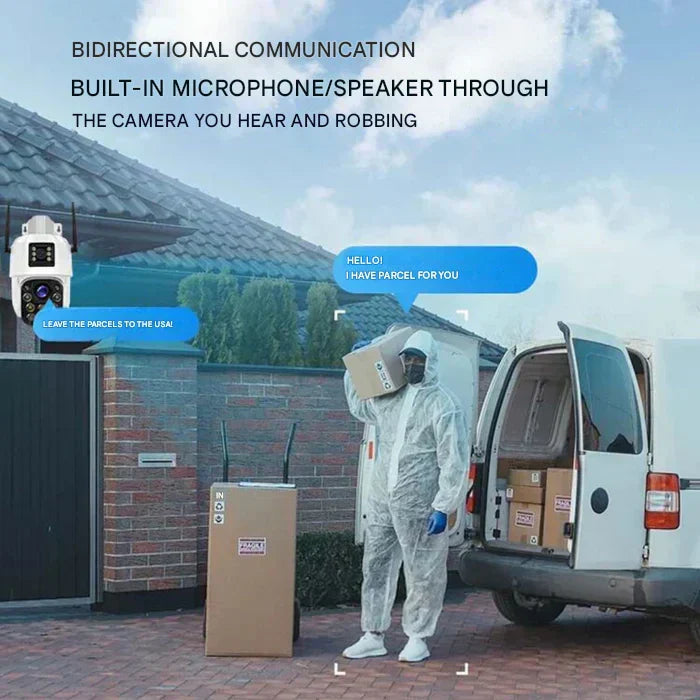 Telecamera di Sicurezza Wireless 4K con Pannello Solare – DualGuard 4K