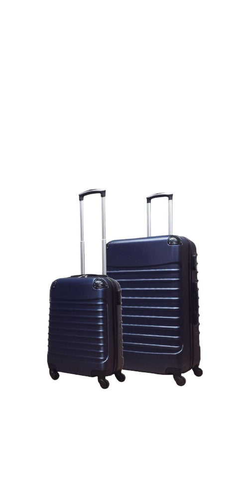 Set di Valigie Rigide Blu Scuro a 2 Pezzi – Monaco