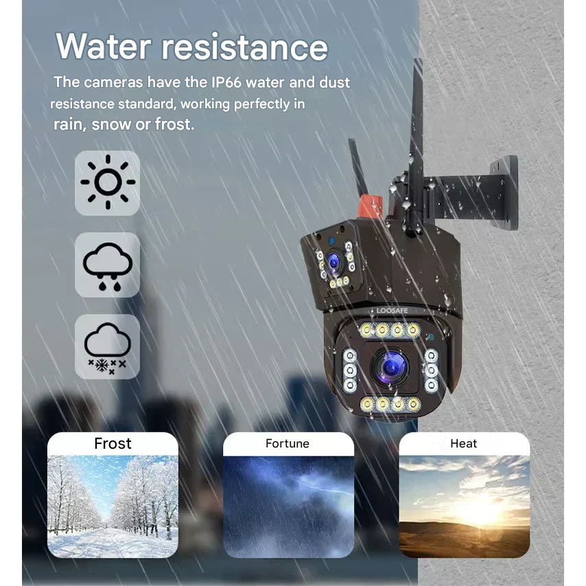 Telecamera di Sicurezza Wireless 4K con Pannello Solare – DualGuard 4K