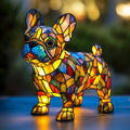 CanineGlow | Lâmpada de Mesa Artística em Vidro com Design de Iluminação ao Estilo Tiffany