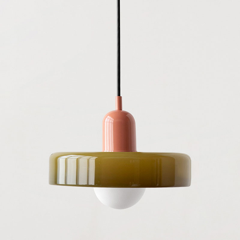 ColorLoop Pendant – Lampada Pendente Artistica in Stile Bauhaus con Luce Calda