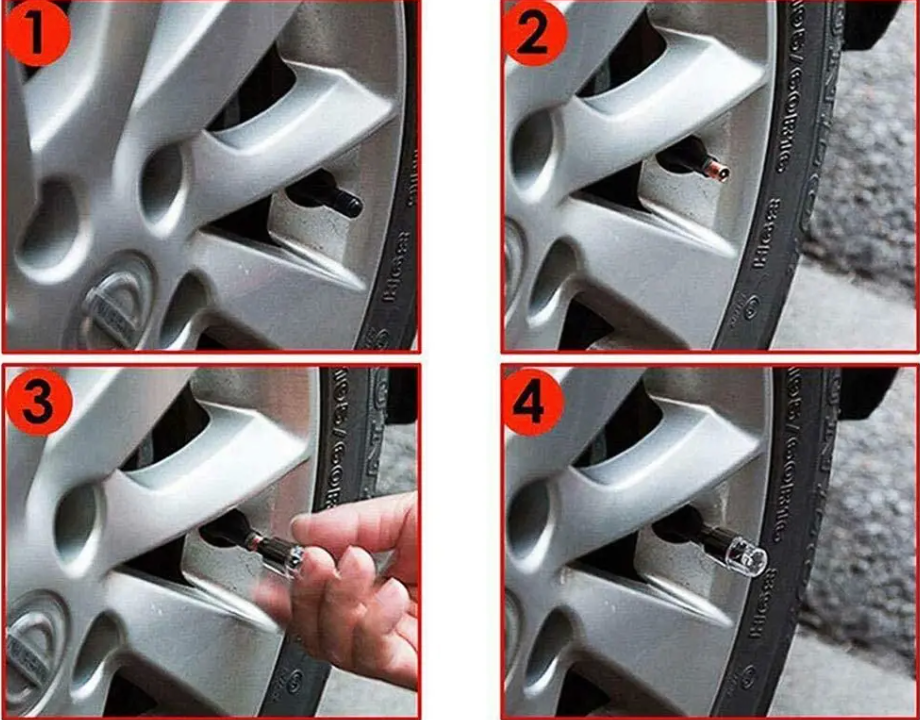 Set di 4 Tappi Valvola Illuminati – GlowRims