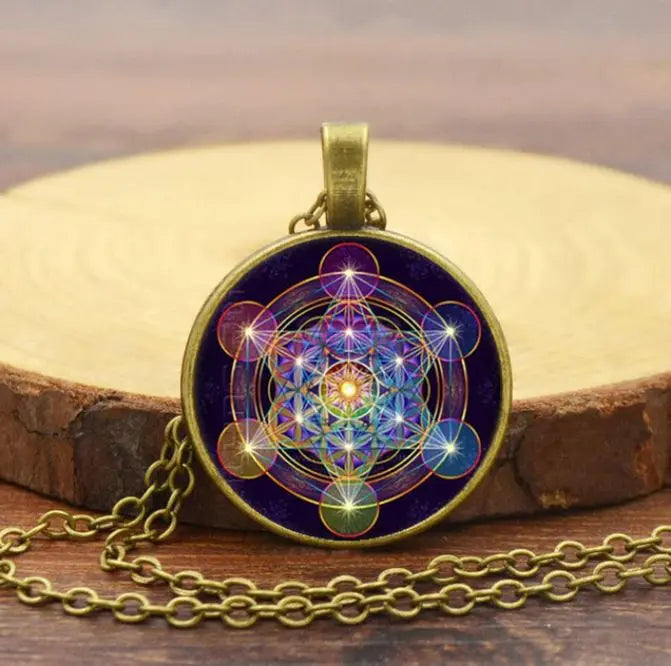 Ciondolo Chakra con il Cubo di Metatron - Solantra