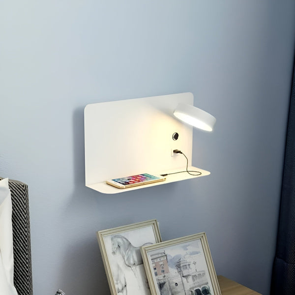 Lampada da Parete LED con Caricatore USB e Interruttore - GlowPort