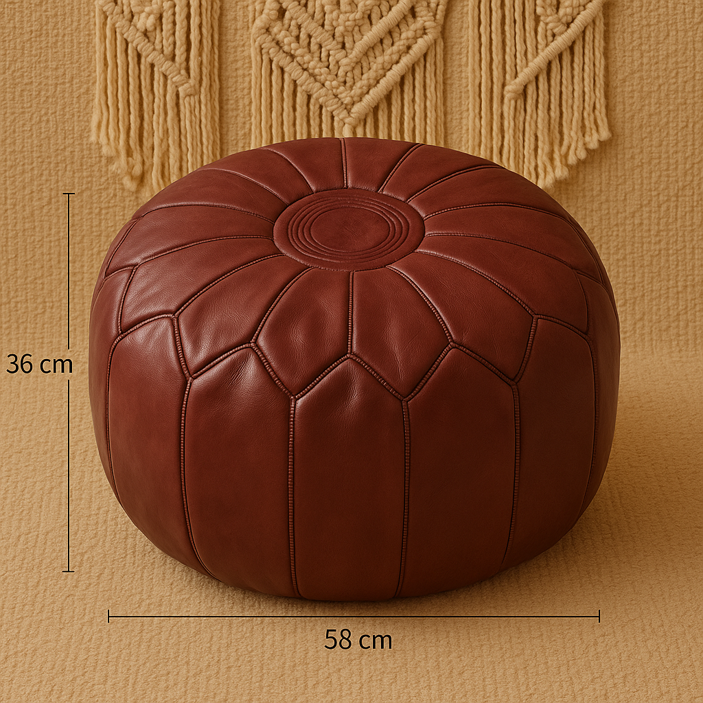 Pouf in Pelle di Lusso – Comfort e Design