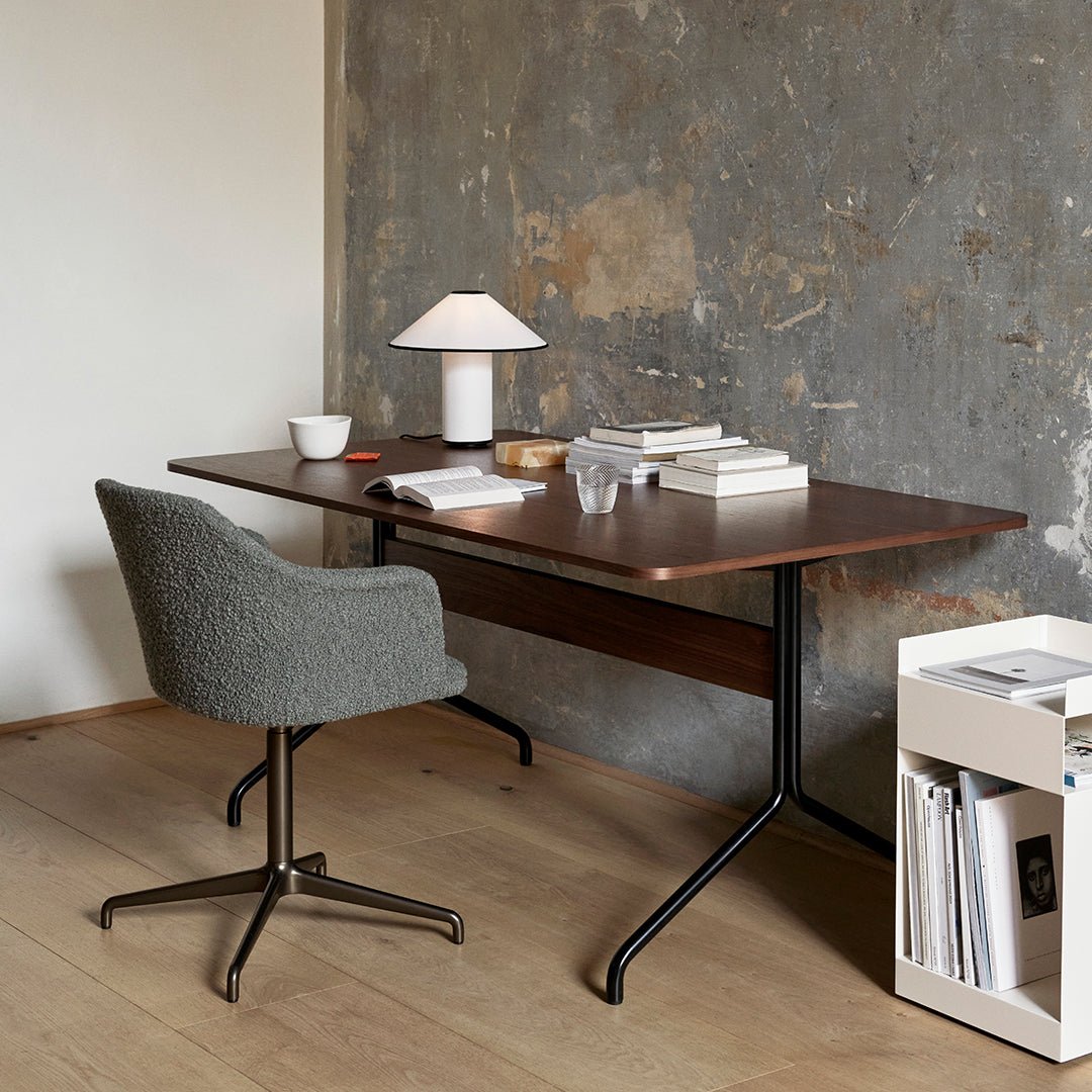 Lampada da Tavolo con Paralume in Tessuto – Lunara