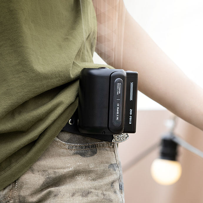 CoolLux Ventilatore Mini Regolabile | Ventilatore indossabile ricaricabile per comfort e portabilità tutto il giorno