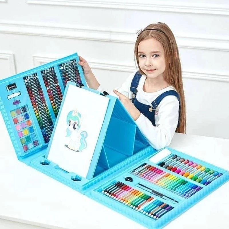 Scatola Creativa 6-in-1 con Materiali Artistici e per Fai-da-Te per Bambini – Compatta e Versatile