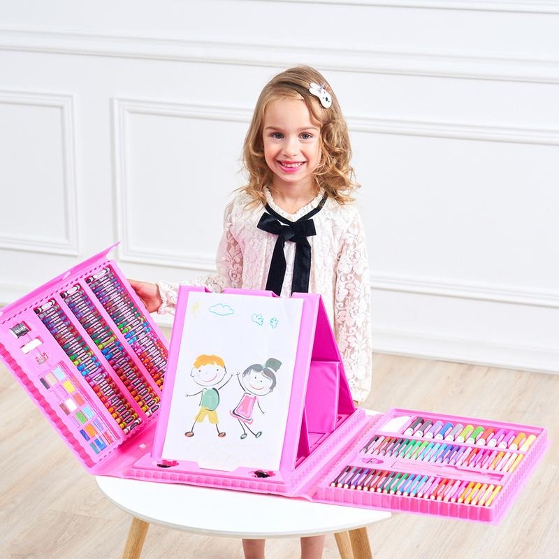 Scatola Creativa 6-in-1 con Materiali Artistici e per Fai-da-Te per Bambini – Compatta e Versatile