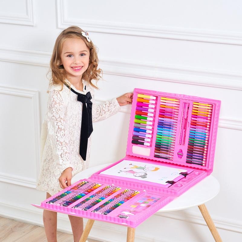 Scatola Creativa 6-in-1 con Materiali Artistici e per Fai-da-Te per Bambini – Compatta e Versatile