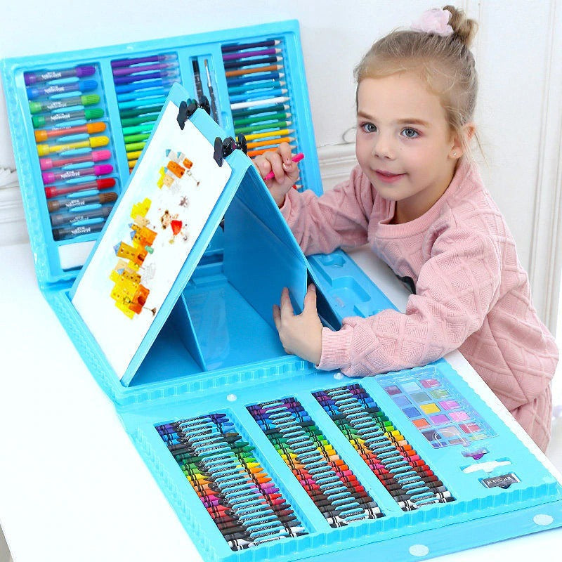 Scatola Creativa 6-in-1 con Materiali Artistici e per Fai-da-Te per Bambini – Compatta e Versatile