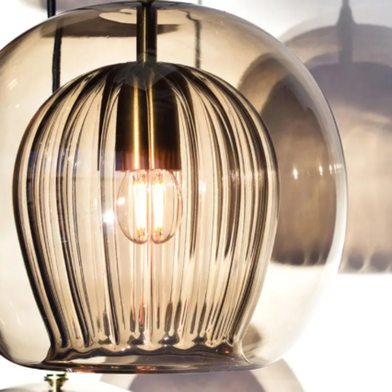 Lampada a sospensione in vetro e alluminio moderno – LumaLite