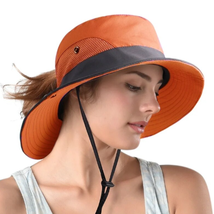 Cappello da sole elegante da donna con protezione UV e ampia visiera – Livia