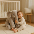 Cojín de abrazo con forma de elefante SnugPhant para niños y bebés