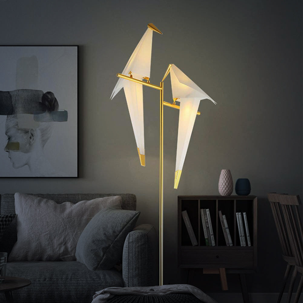 Lampada da Tavolo Origami Birdy – Luce Ambientale Calda e Design Moderno delle Ali