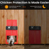 PoultryGuard Luxe Porta Automatica | Porta intelligente controllata dalla luce per polli al sicuro