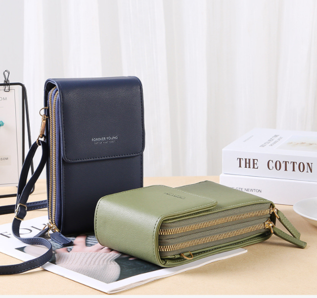 Borsa per Telefono Touchscreen con Funzione Portafoglio – Crossbody Compatta per Uso Quotidiano