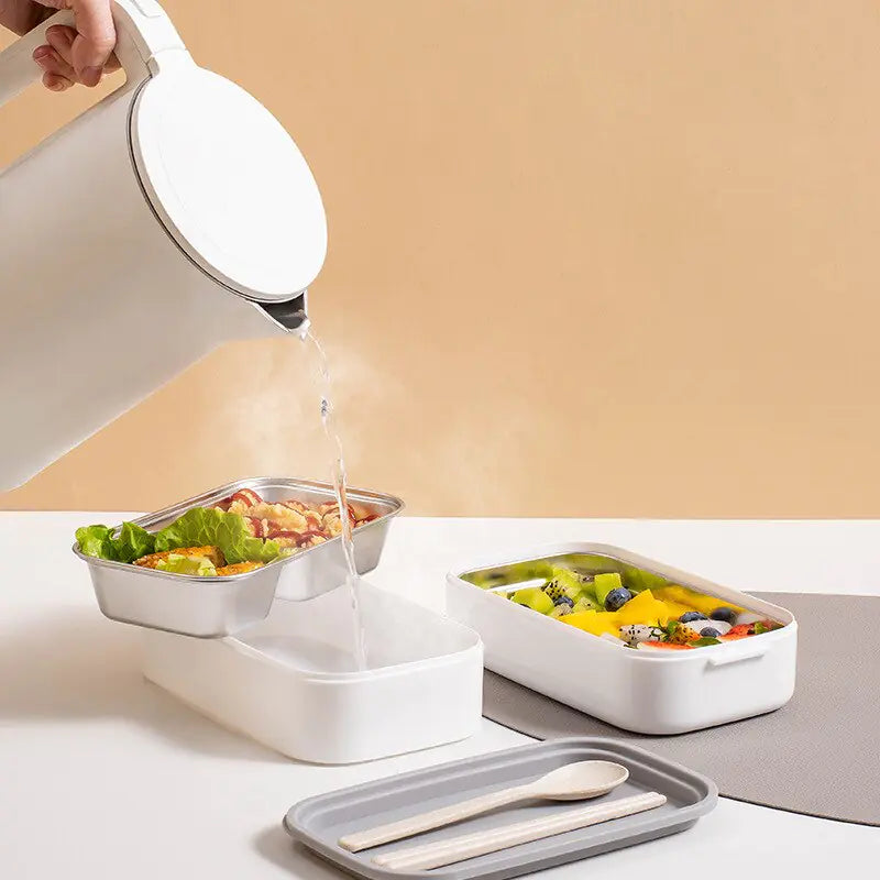 Scatola Pranzo Bento in Acciaio Inossidabile a 2 Piani - MealMate