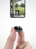 Ensemble de 2 mini caméras de sécurité WiFi | 1080P HD, angle large 140°, vision nocturne, détection de mouvement (carte SD 32 Go incluse)