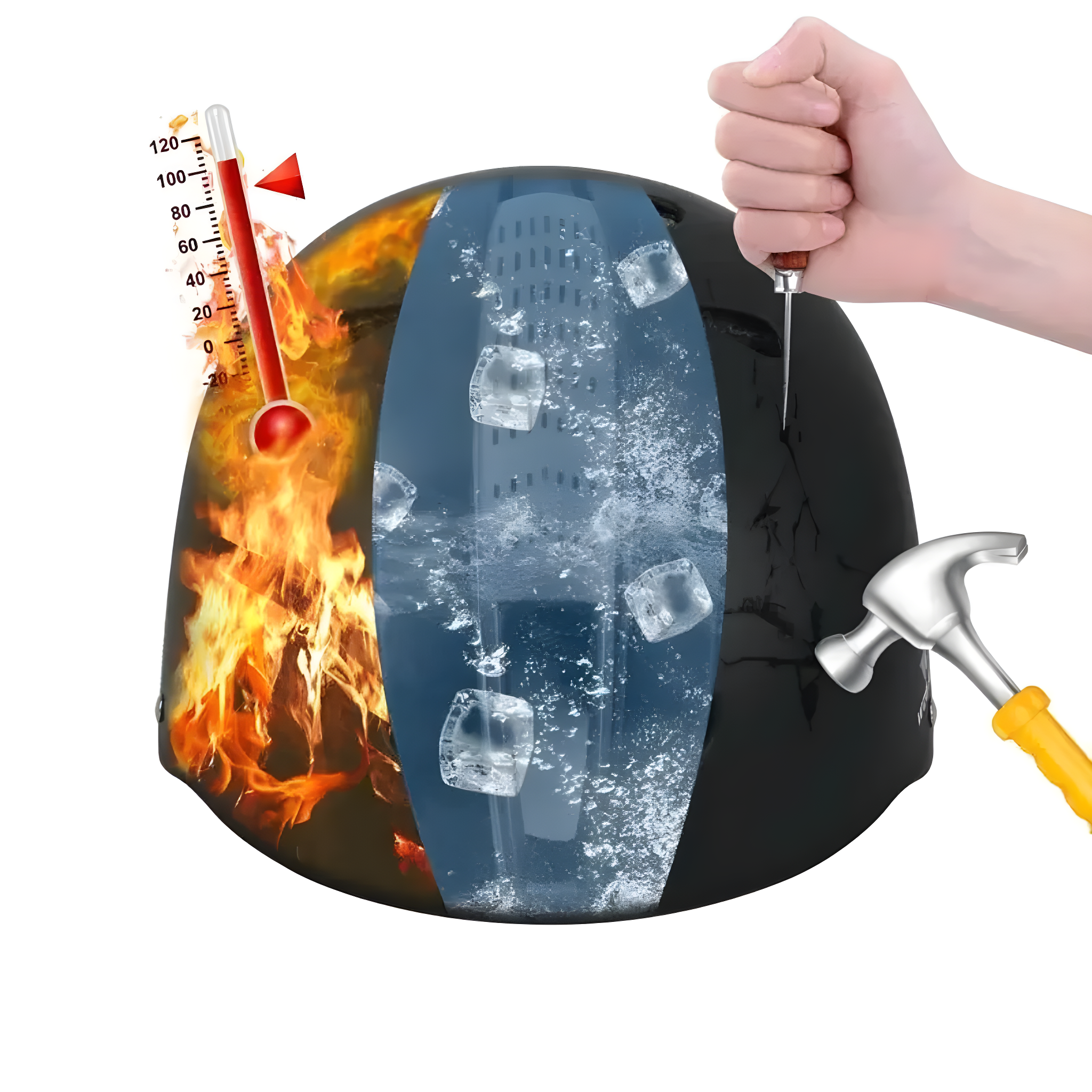 Casco da Bicicletta Confortevole - Casco da Bicicletta SafeRide