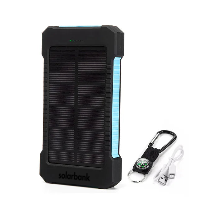 ChargeMaster Powerbank Solare | Caricabatterie Portatile ad Alta Capacità per Stili di Vita Attivi