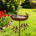 Fuente para pájaros de jardín | Cuenco decorativo | Estaca resistente | GardenShine